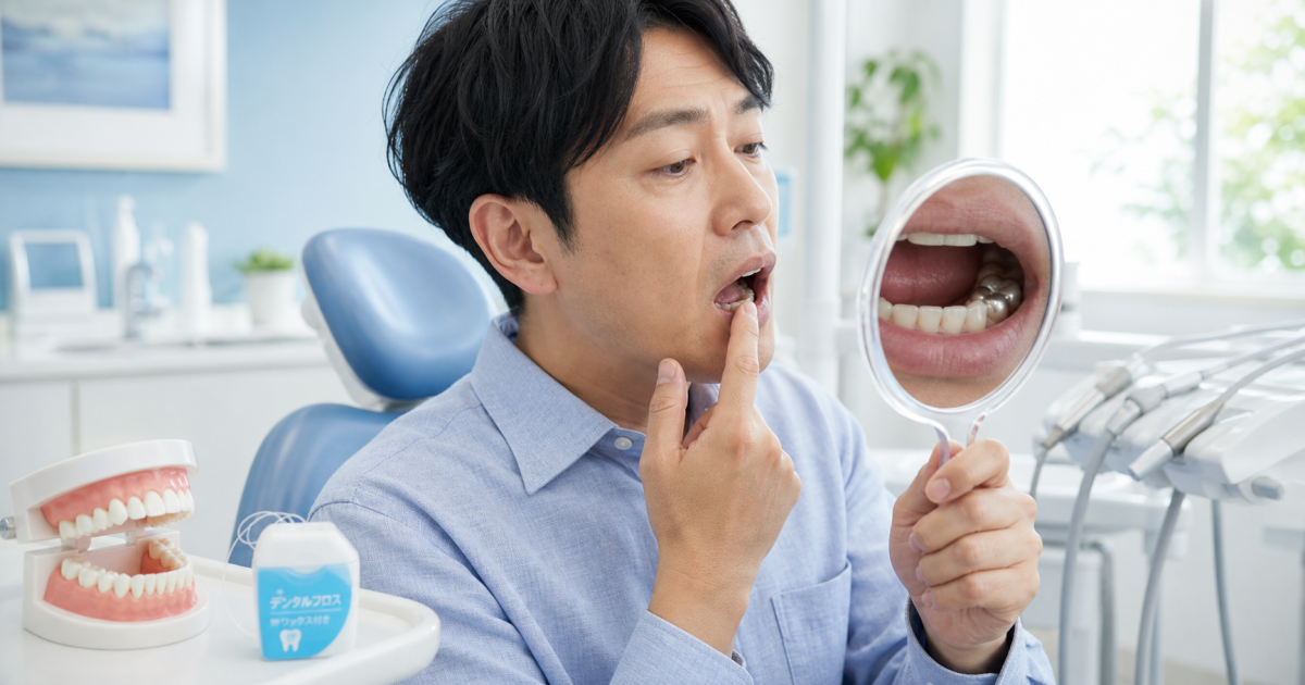 銀歯の下のむし歯に気付かない？フロスが引っかかる等の5つのサイン