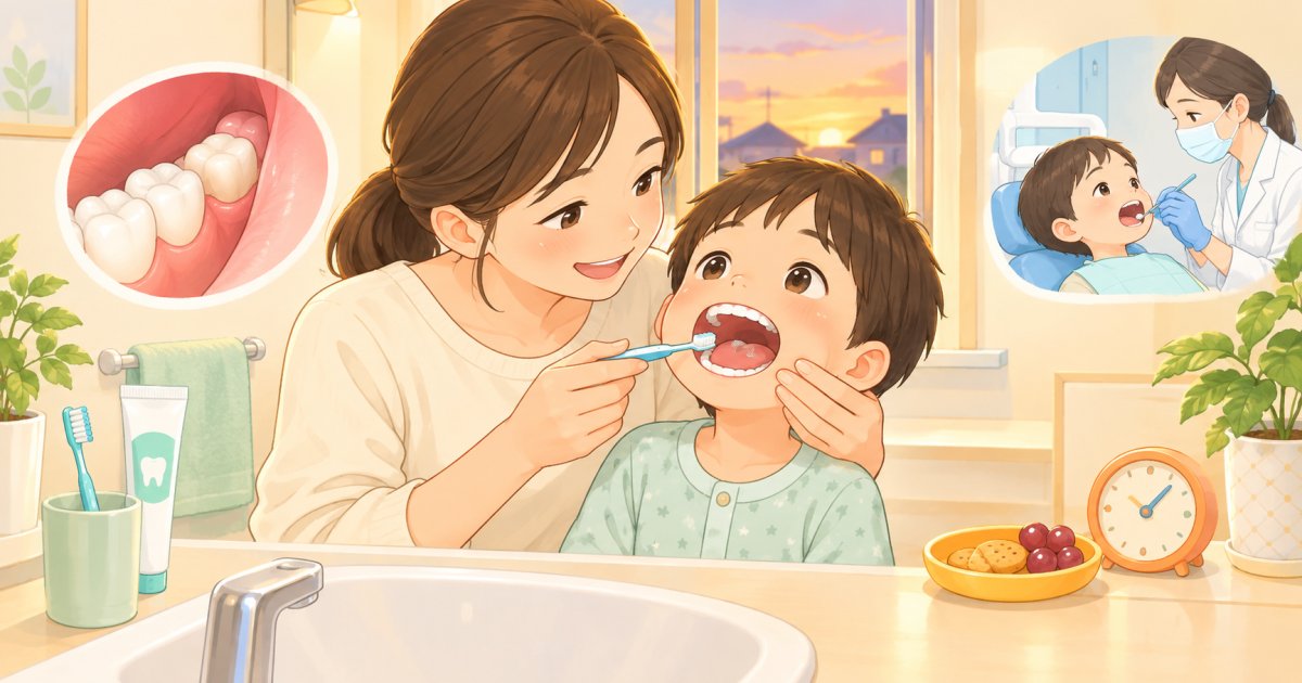 小学生の6歳臼歯、奥まで磨けてる？忙しい家庭のむし歯予防