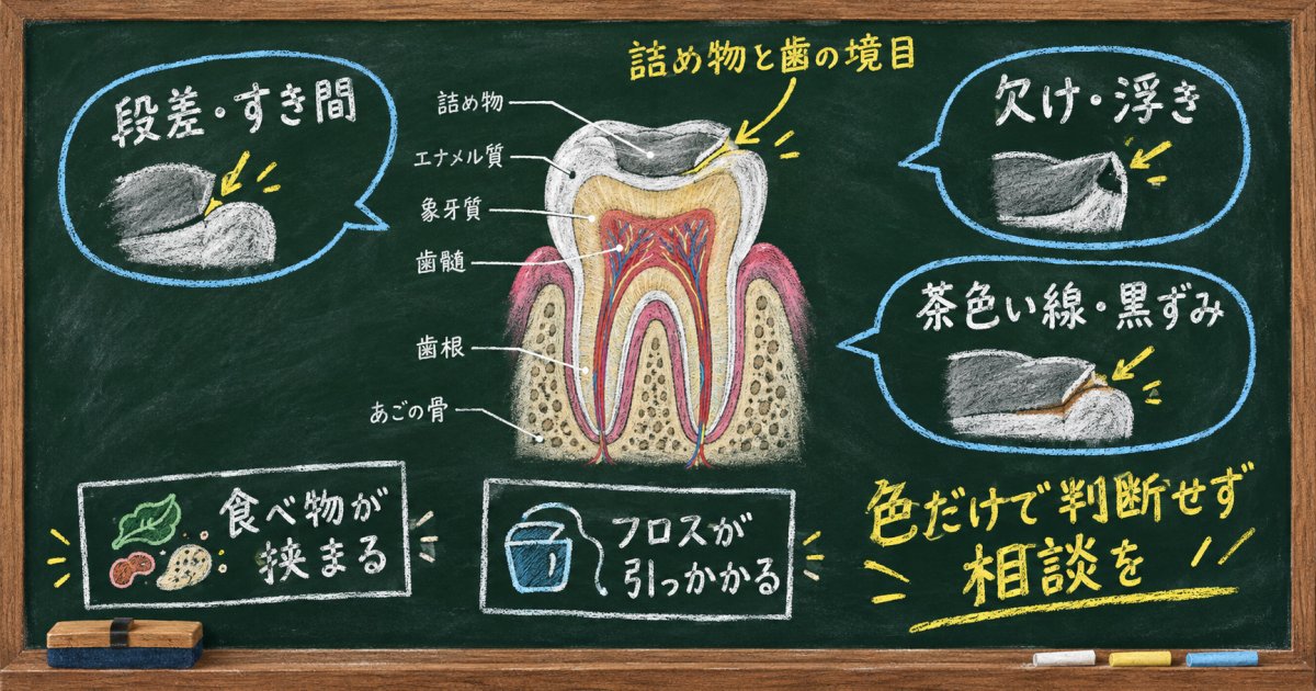 食べ物が挟まり、歯に引っかかりがあるのは交換のサイン?